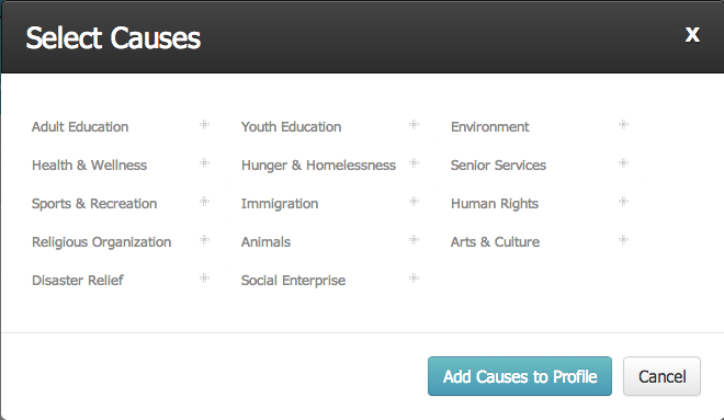 Nonprofit causes Nonprofit causes