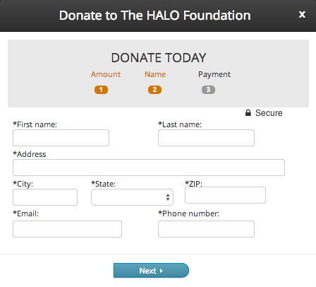 Making a donation: step 2 Making a donation: step 2