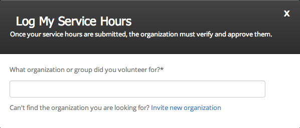 Enter organization name Enter organization name