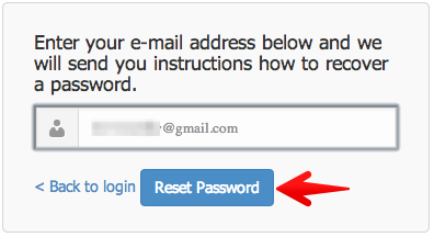 Step two: Reset password Step two: Reset password