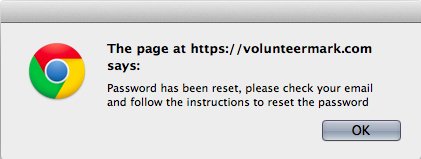 Confirmation message Confirmation message
