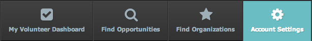 Account settings tab Account settings tab
